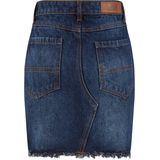 Strokenrok - Effen - Denim - Gefranjerde Zoom - Normale Pasvorm