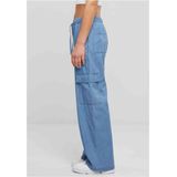 Urban Classics - Light Denim Cargobroek - Blauw