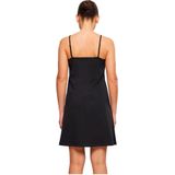 Urban Classics - Stretch Jersey Hanger Jurk - Zwart - 95% Katoen, 5% Elastaan