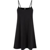 Urban Classics - Stretch Jersey Hanger Jurk - Zwart - 95% Katoen, 5% Elastaan
