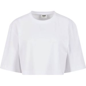 Urban Classics - Heavy Organic Oversized Crop top - Wit