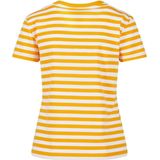 Urban Classics Dames T-Shirt Ladies Regular Striped Tee White/Dark Blue XS, wit/donkerblauw, XS