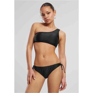Urban Classics - Asymmetric Bikini Set - Zwart - Polyester, Elastaan