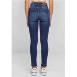 Urban Classics - Skinny Fit - Jeans - Donkerblauw - Hoge Taille