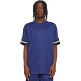 Urban Classics - Oversized Stripes Mesh Sport T-shirt - Donkerblauw