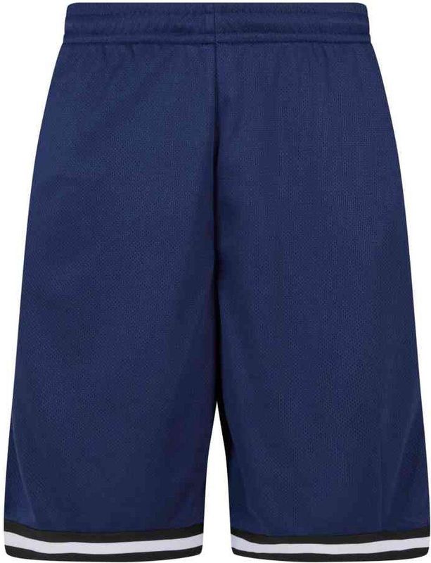 Urban Classics - Stripes Mesh Korte broek - Donkerblauw/Zwart