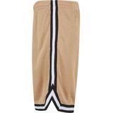Urban Classics - Stripes Mesh Korte broek - Beige/Zwart