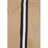 Urban Classics - Stripes Mesh Korte broek - Beige/Zwart