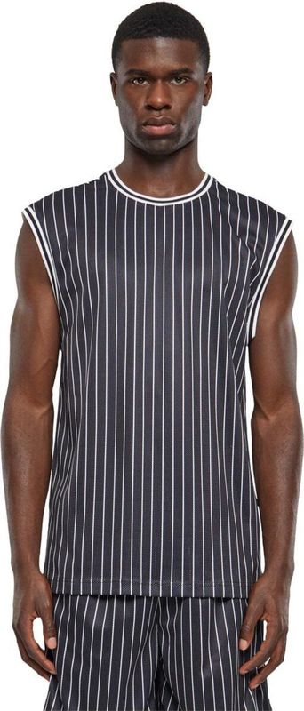 Urban Classics - Gebreide Tanktop - Zwart/Wit