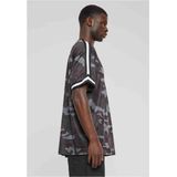 Urban Classics - Oversized Mesh All Over Print Sport T-shirt - Groen
