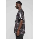 Urban Classics - Oversized Mesh All Over Print Sport T-shirt - Groen