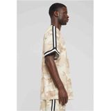 Urban Classics - Oversized Mesh All Over Print Sport T-shirt - Beige