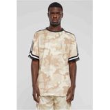 Urban Classics - Oversized Mesh All Over Print Sport T-shirt - Beige