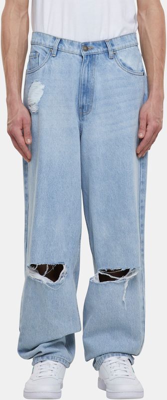 Urban Classics Heavy Ounce Knee Cut Baggy Fit Spijkerbroek