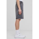 Urban Classics - Open Edge Two Knee Denim Korte broek Grijs