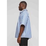 Urban Classics - Zomer T-shirt - Gestreept - Wit/Blauw - Katoen/Polyester