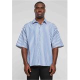 Urban Classics - Zomer T-shirt - Gestreept - Wit/Blauw - Katoen/Polyester