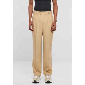 Urban Classics - Double Pleated - Broek - Hoog Taille - Slim-fit