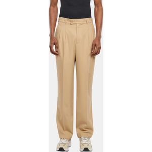 Urban Classics - Double Pleated - Broek - Hoog Taille - Slim-fit