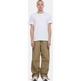 Urban Classics - Wide Poplin - Broek - Beige - 100% Katoen