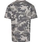 Urban Classics - Oversized Simple Camo Heren T-shirt - Bruin
