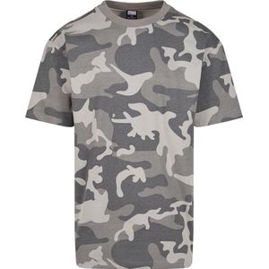 Urban Classics - Oversized Simple Camo Heren T-shirt - Bruin