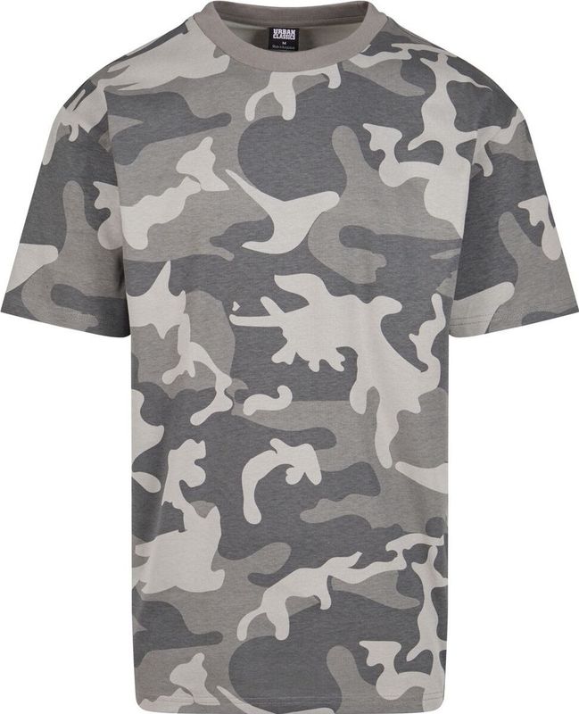 Urban Classics - Oversized Simple Camo Heren T-shirt - Bruin