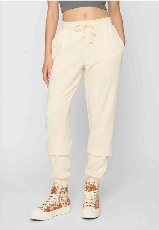 Urban Classics - Light Terry Basic Dames joggingbroek - Beige