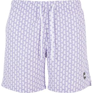 Urban Classics Zwemshorts  lavendel / zwart / wit