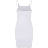 Urban Classics - Stretch Jersey Slim Dress - Wit - Jurk