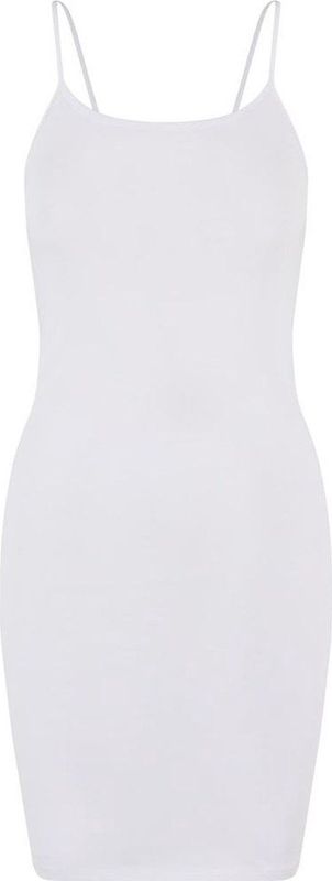Urban Classics - Stretch Jersey Slim Dress - Wit - Jurk