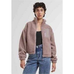 Urban Classics - Sherpa Mix Jas - Damesjas - Lichtgewicht - Oversized Pasvorm
