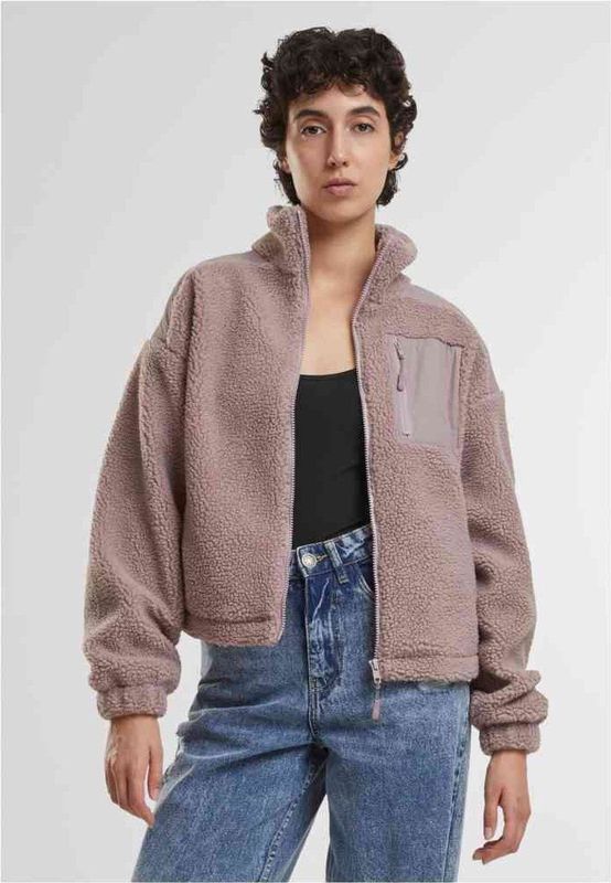 Urban Classics Sherpa Mix Jacket Roze