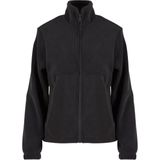 Urban Classics - Dubbel Polar Fleece - Jack - Zwart - 94% Polyester, 6% Elastaan