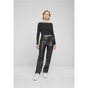 Urban Classics - Straight Leg Synthetic Leather Broek rechte pijpen Zwart