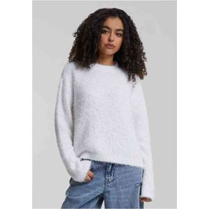 Urban Classics - Tb6891 - Dames Sweater - Wit - 51% Acryl 49% Polyamide