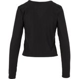 Urban Classics Ladies Rib Cardigan Cardigan zwart Polyester - Basics