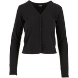 Urban Classics Ladies Rib Cardigan Cardigan zwart Polyester - Basics