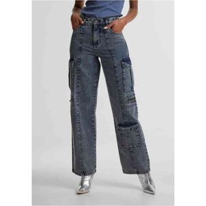 Urban Classics - Loose Utility Denim Cargobroek Blauw