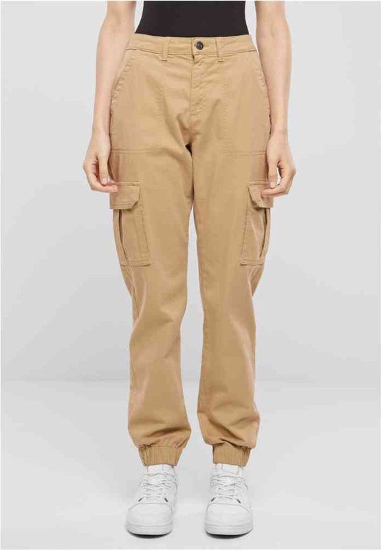 Urban Classics - Cotton Twill Utility Cargobroek Beige