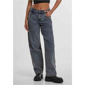 Urban Classics Tb7127-Dames Mid Waist 90´s Jeans Dames Jeans (1 stuk), Vuile wassing