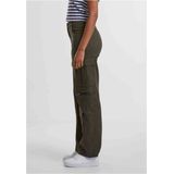Urban Classics - Loose Utility Stretch Twill Cargobroek Olijfgroen