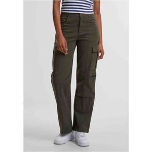 Urban Classics - Loose Utility Stretch Twill Cargobroek Olijfgroen
