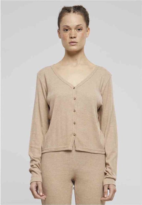 Urban Classics - Rib Cardigan - Beige