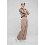 Urban Classics - Oversized Light Terry Crop Hoodie - Roze