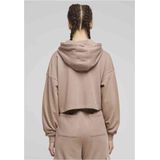 Urban Classics - Oversized Light Terry Crop Hoodie - Roze