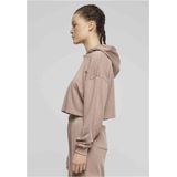 Urban Classics - Oversized Light Terry Crop Hoodie - Roze