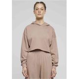 Urban Classics - Oversized Light Terry Crop Hoodie - Roze