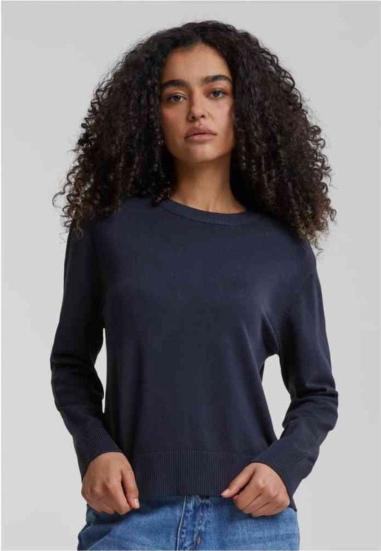 Urban Classics - Knitted Roundneck Sweater/trui - Donkerblauw
