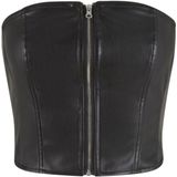 Tanktops - Zwart - Polyester - Buikvrij Ontwerp